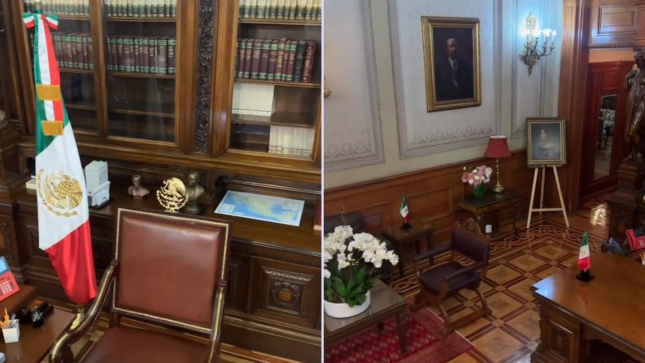 Claudia Sheinbaum muestra su despacho presidencial con toque femenino