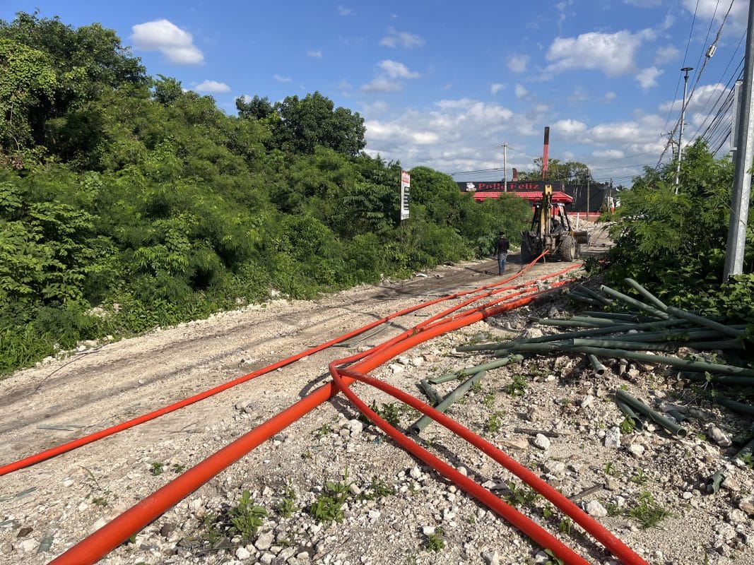 Avanza al 75% el cableado subterráneo de alta tensión en el bulevar Colosio