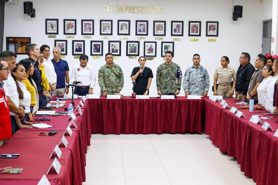 instalacion Instala Ana Paty Peralta el Comité Operativo por tormenta tropical Sara