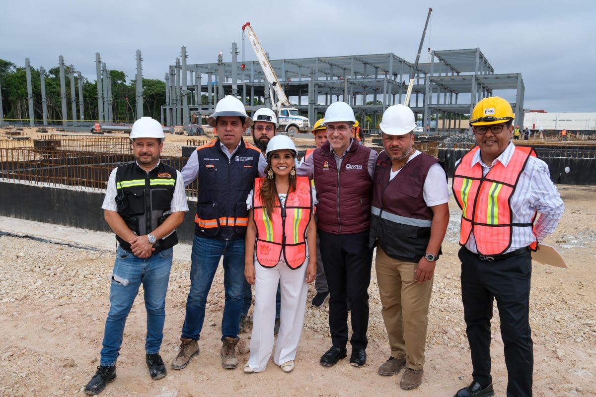 Supervisa Mara Lezama avances en construcción del Hospital General de Chetumal
