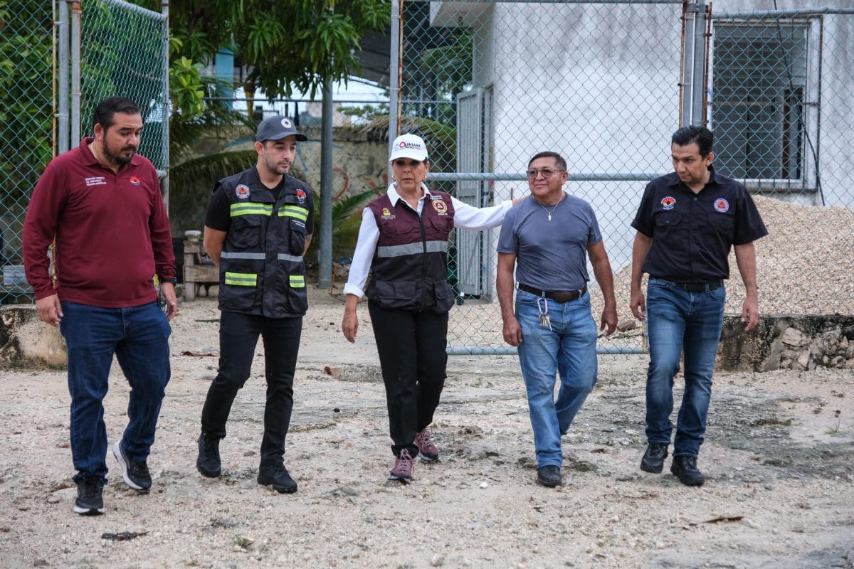 Mara Lezama supervisa atención en zonas de Cancún afectadas por lluvias