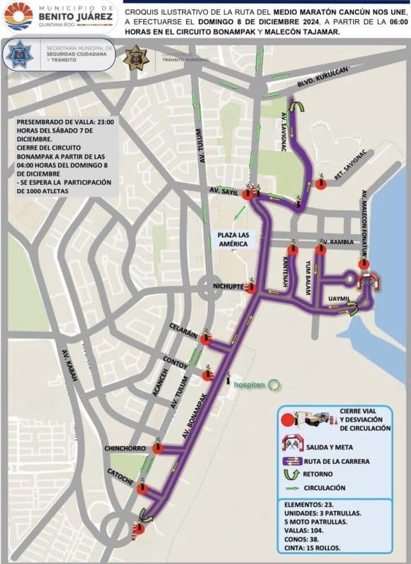 Anuncian el “Medio Maratón Cancún Nos Une 2024”, con más de 150 mil en premios