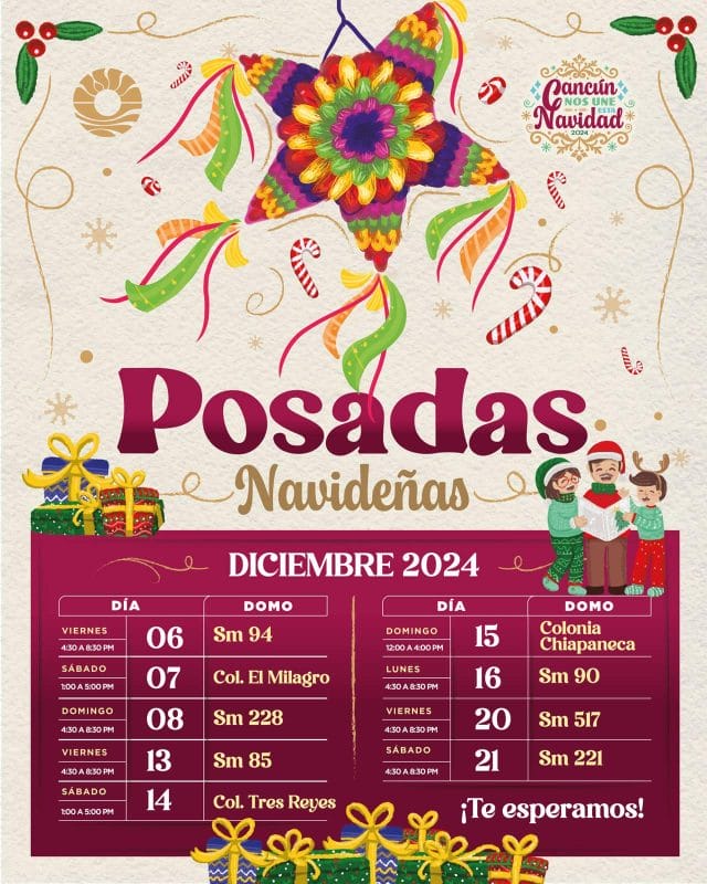 Estas son las colonias de Cancún que tendrán Posadas