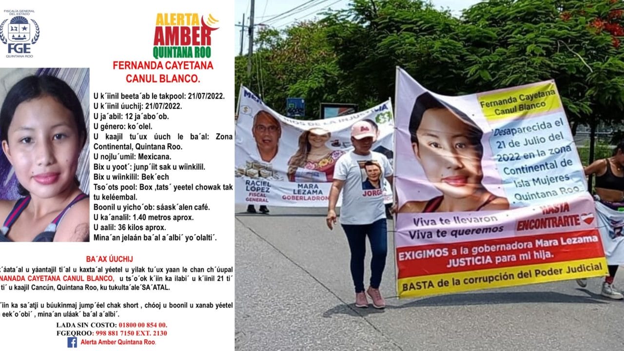 Difunden ficha de búsqueda de Fernanda Cayetana en idioma Maya