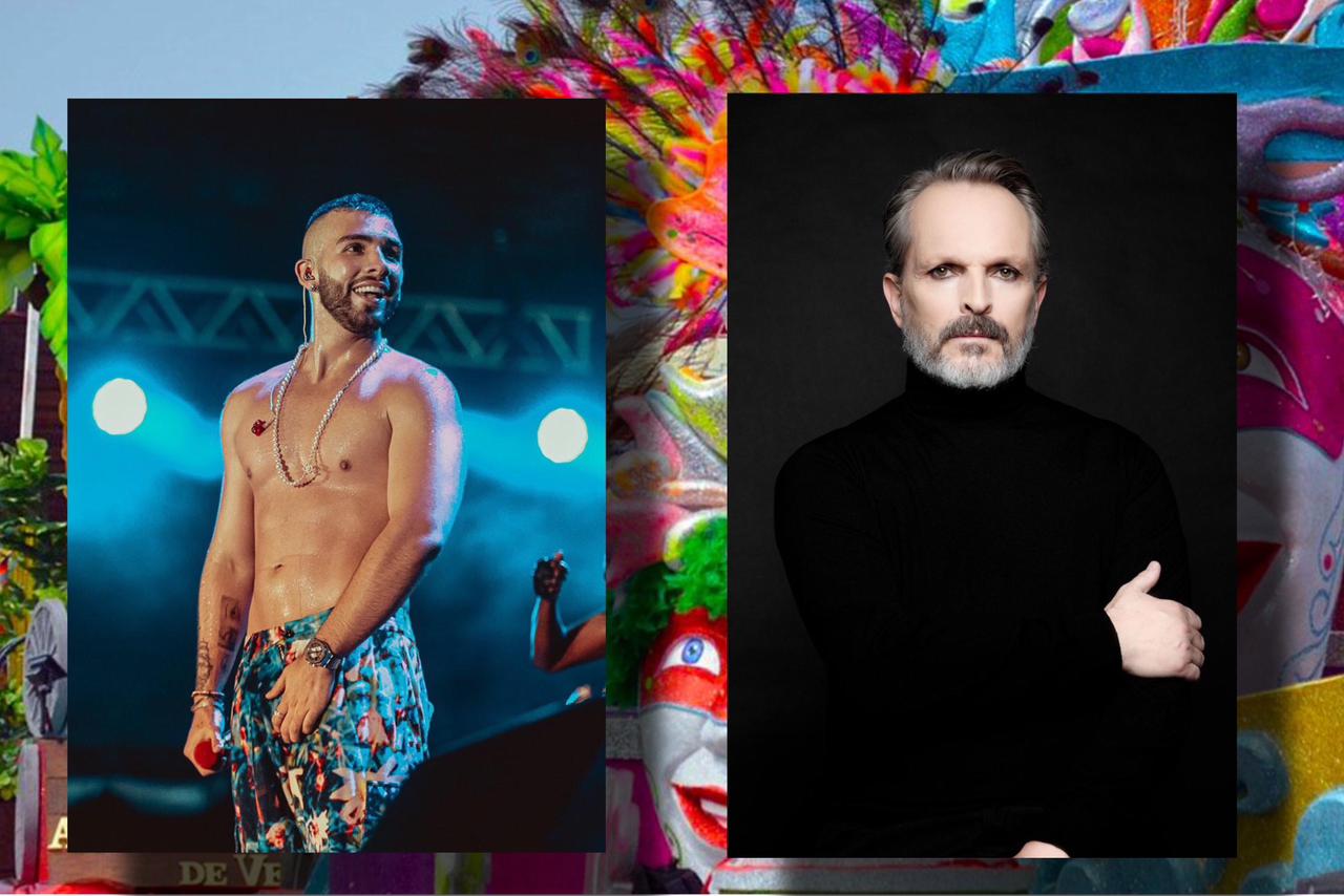 ¿Miguel Bosé y Manuel Turizo en Carnaval Cancún 2025?