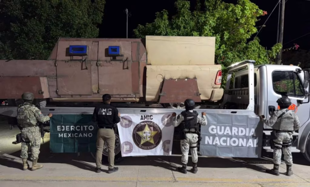 Operativo en Sonora: decomisan vehículos ‘monstruo’ y armas de guerra