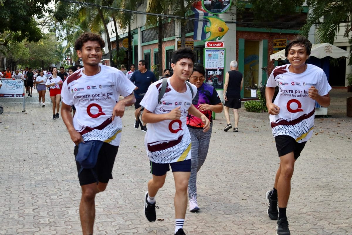 Quintana Roo se suma a la Carrera por la Paz y contra las Adicciones