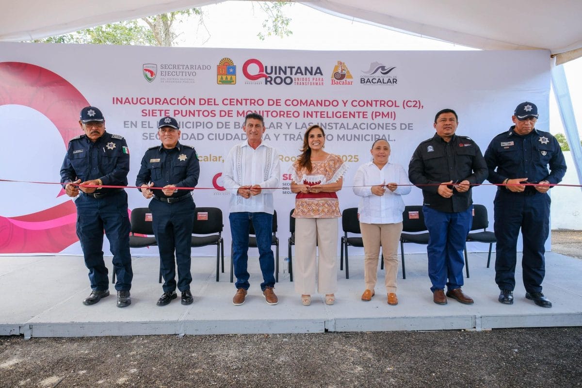 Pone en servicio Mara Lezama C2 y 7 Puntos de Monitoreo Inteligente en Bacalar