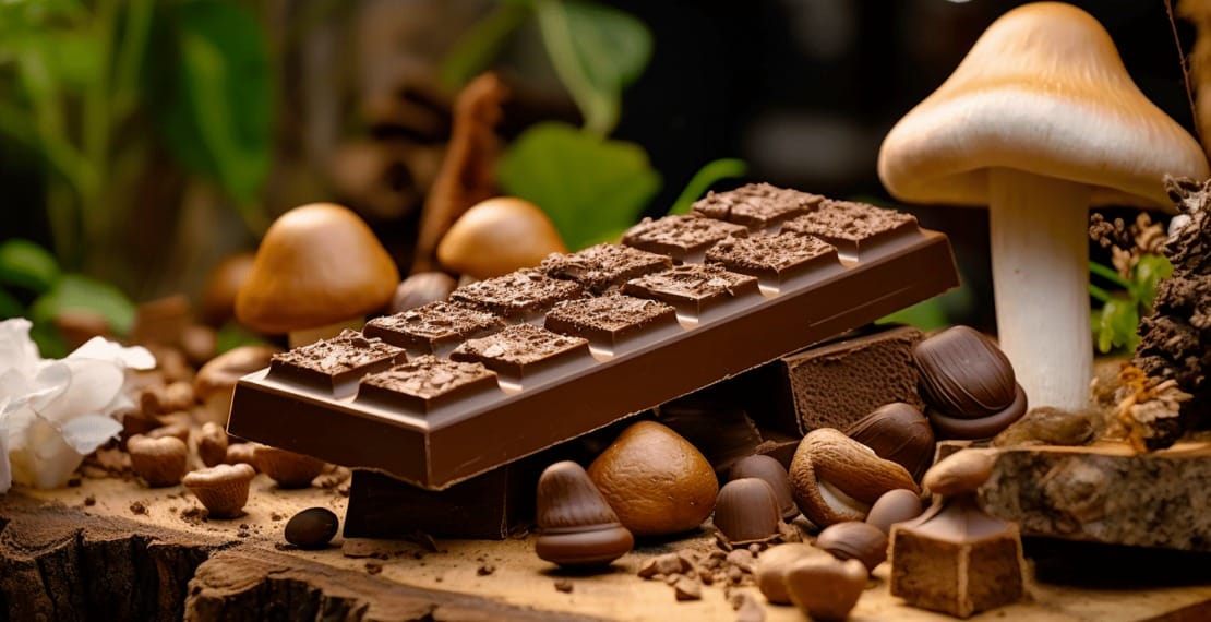 Chocolate con Hongos: La extraña (¿y saludable?) golosina de moda