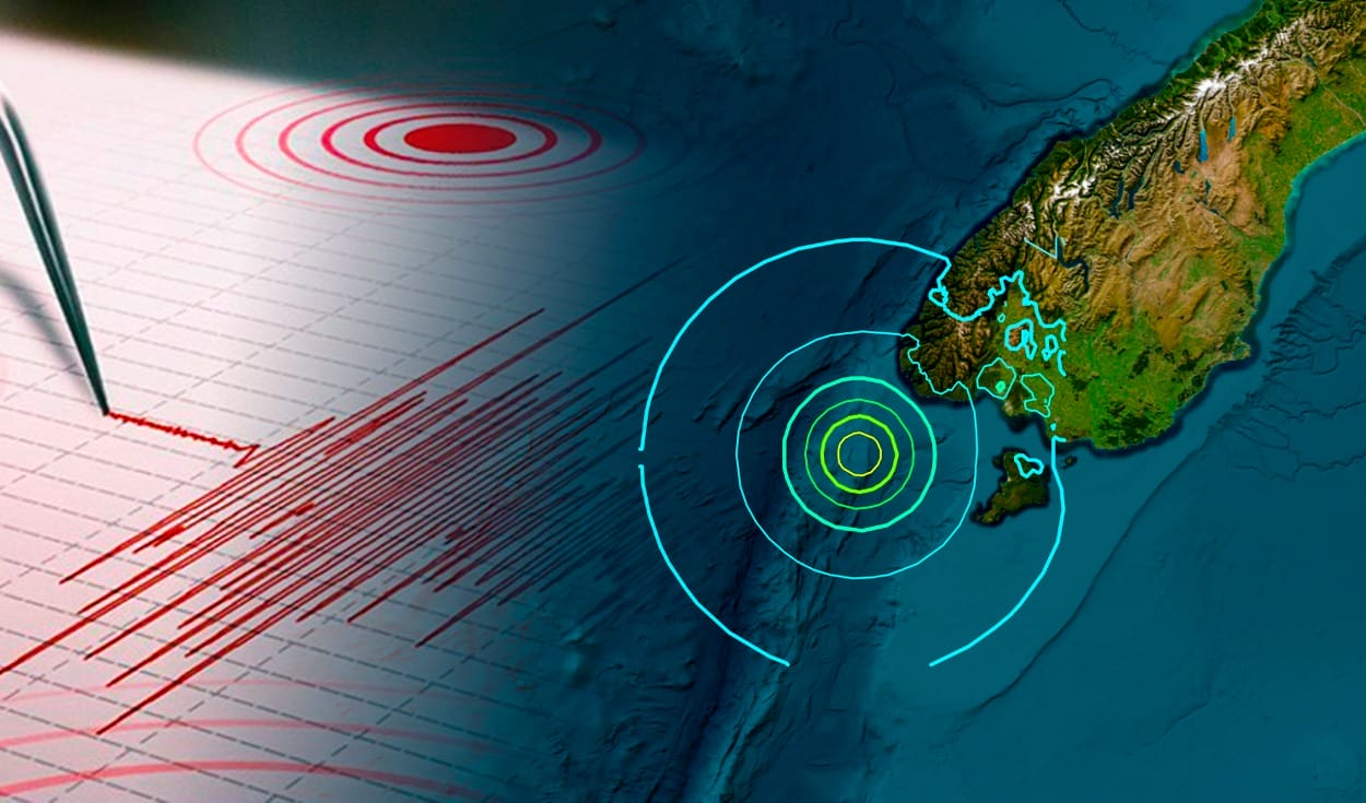 Sismo de magnitud 6.8 sacude la isla sur de Nueva Zelanda