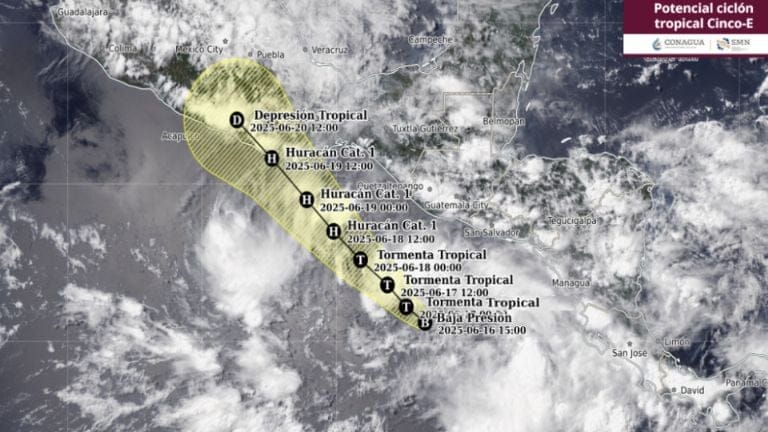 Huracán Erick: amenaza de inundaciones severas en Veracruz