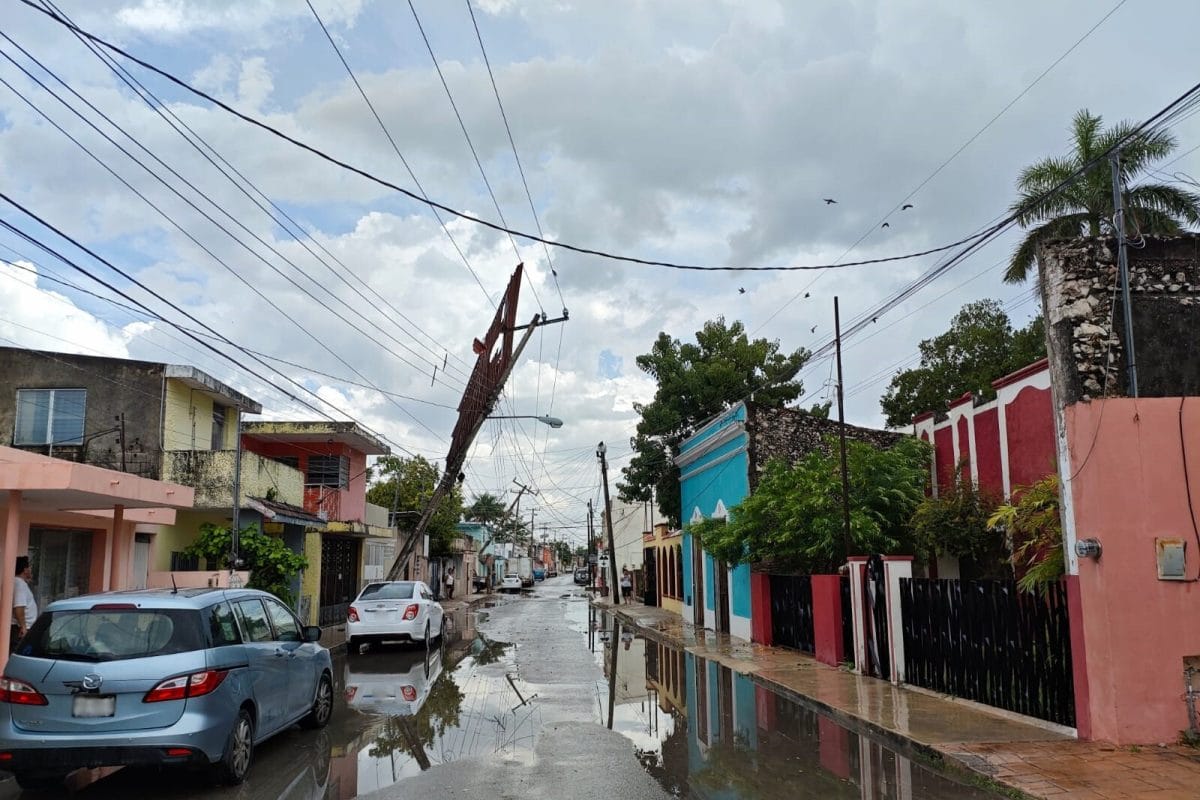 La península de Yucatán inicia semana con lluvias muy fuertes por onda tropical 5