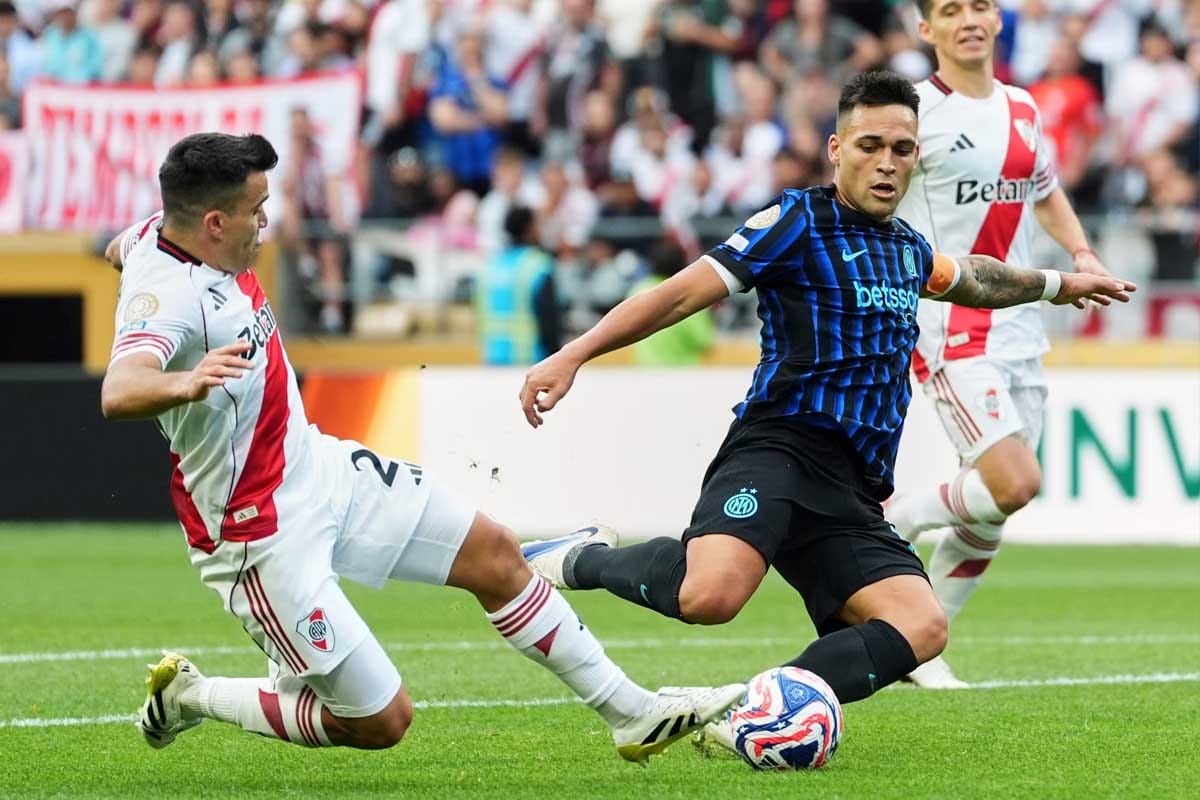 Inter vence 2-0 a River y avanza como líder del Grupo E en el Mundial