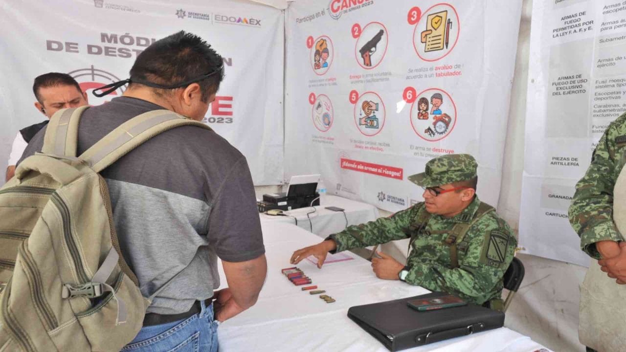 edomex canje de armas Edomex Apuesta por el Canje de Armas para Reducir la Violencia