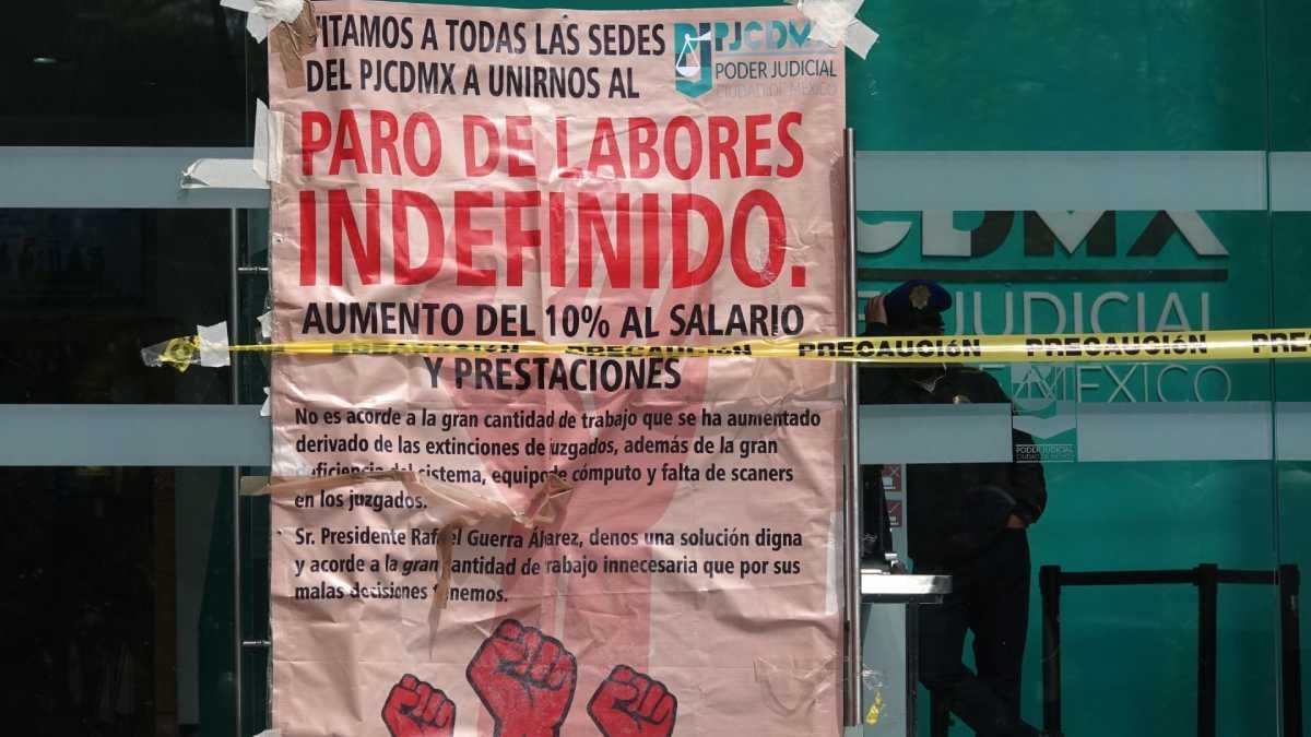 Justicia paralizada: Sigue paro en PJCDMX