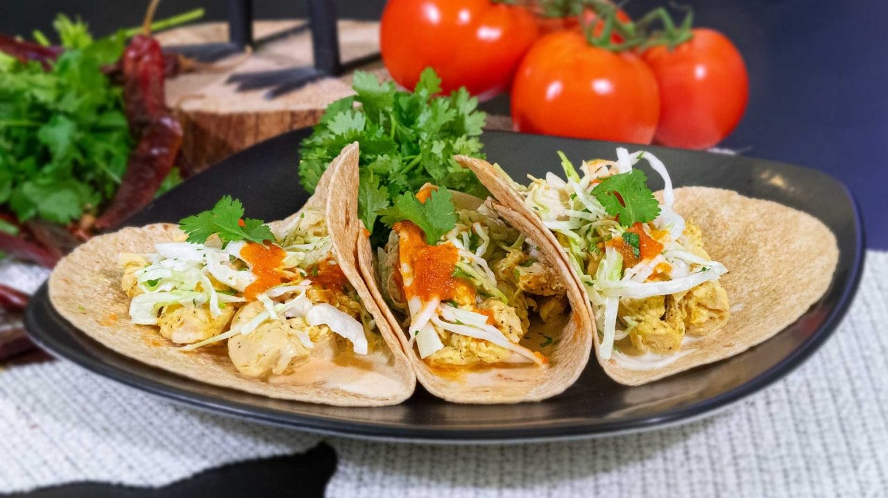 Cena en 15 Minutos: Tacos de Pollo Altos en Proteína