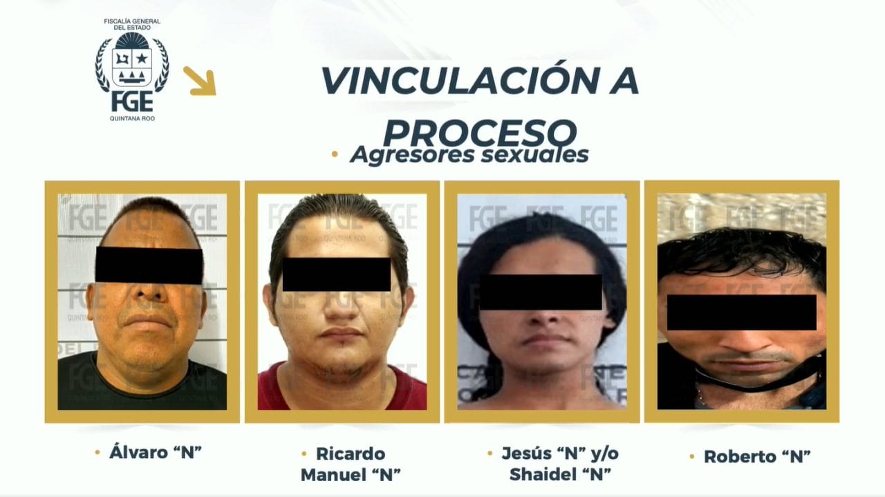 Tras las rejas, nueve personas por violación y abuso sexual en Quintana Roo