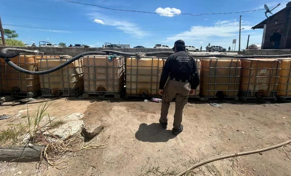 Golpe al huachicol en Tabasco: FGR asegura más de 4,500 litros de hidrocarburo