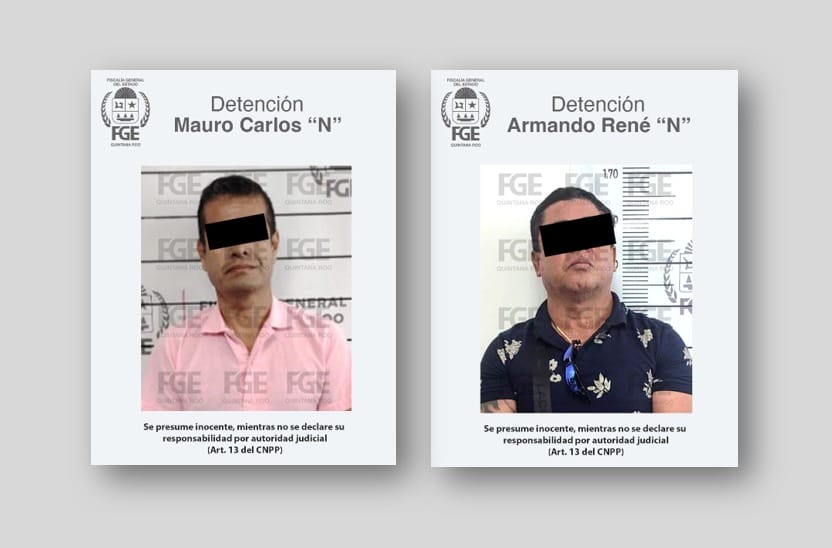 Tras las rejas, dos policías de investigación por extorsionar a mujer en Cancún Tras las rejas, dos policías de investigación por extorsionar a mujer en Cancún
