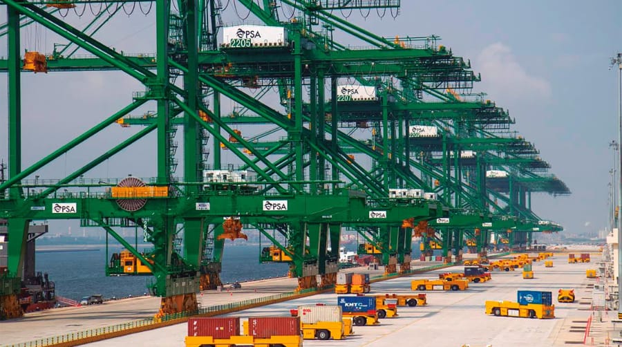 El puerto del futuro ya funciona: así opera la terminal robot de Singapur El puerto del futuro ya funciona: así opera la terminal robot de Singapur