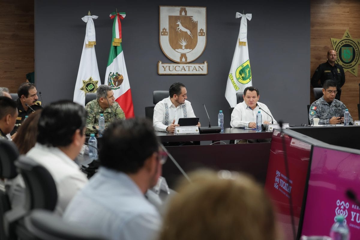 Díaz Mena reafirma compromiso con la paz en Yucatán: “No bajaremos la guardia”