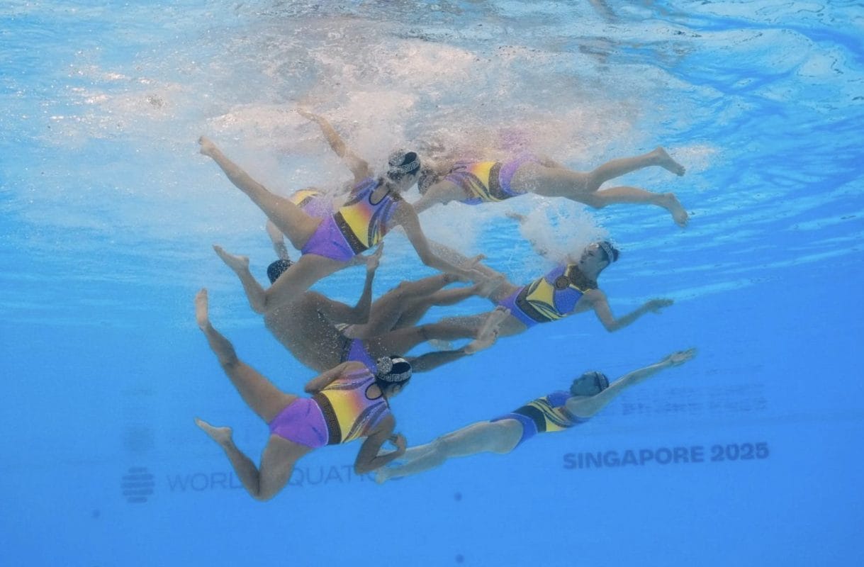 Singapur 2025_ equipomexicanodenatacion Equipo mexicano de natación artística logra quinto lugar en Mundial de Singapur 2025