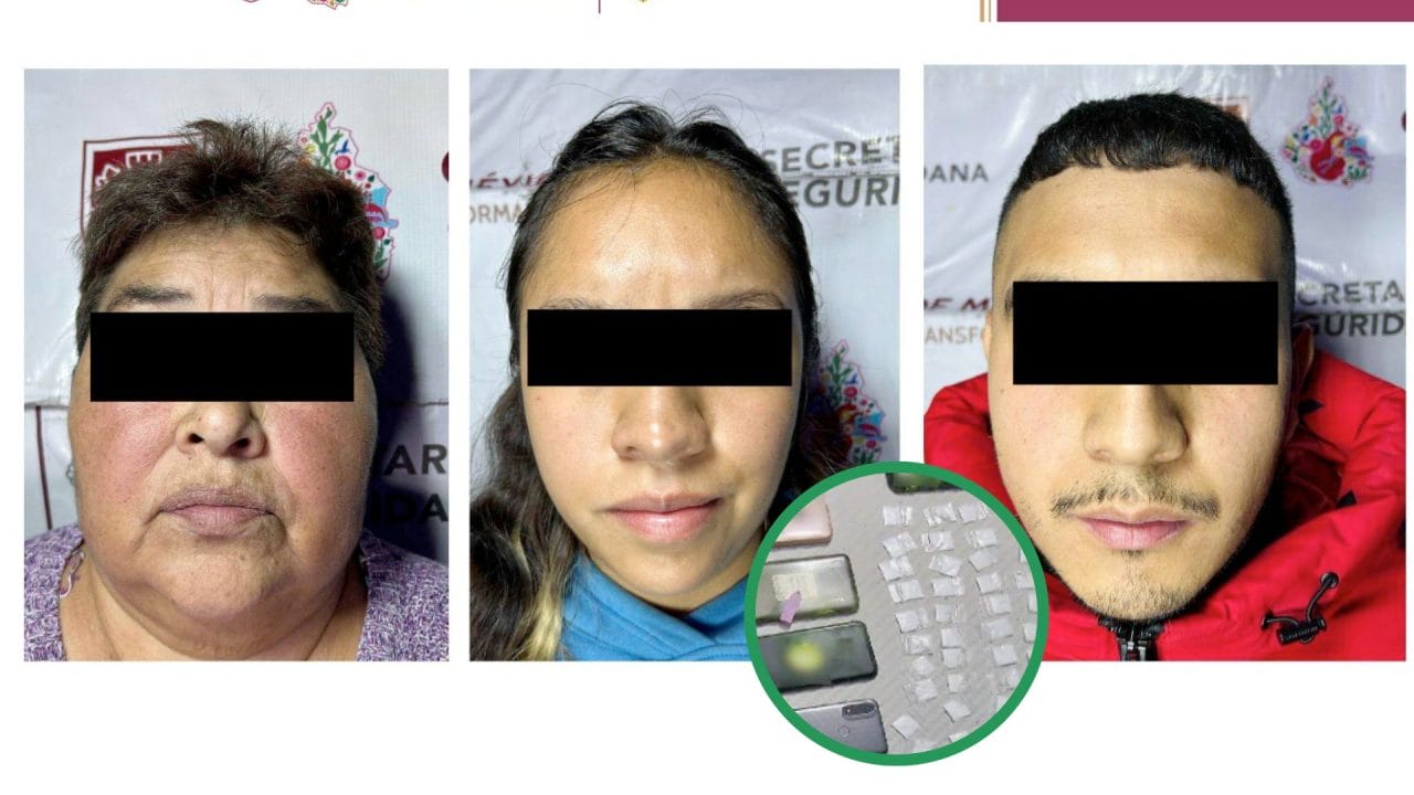 Detienen a mujer de 63 años en operativo contra narcomenudeo en CDMX