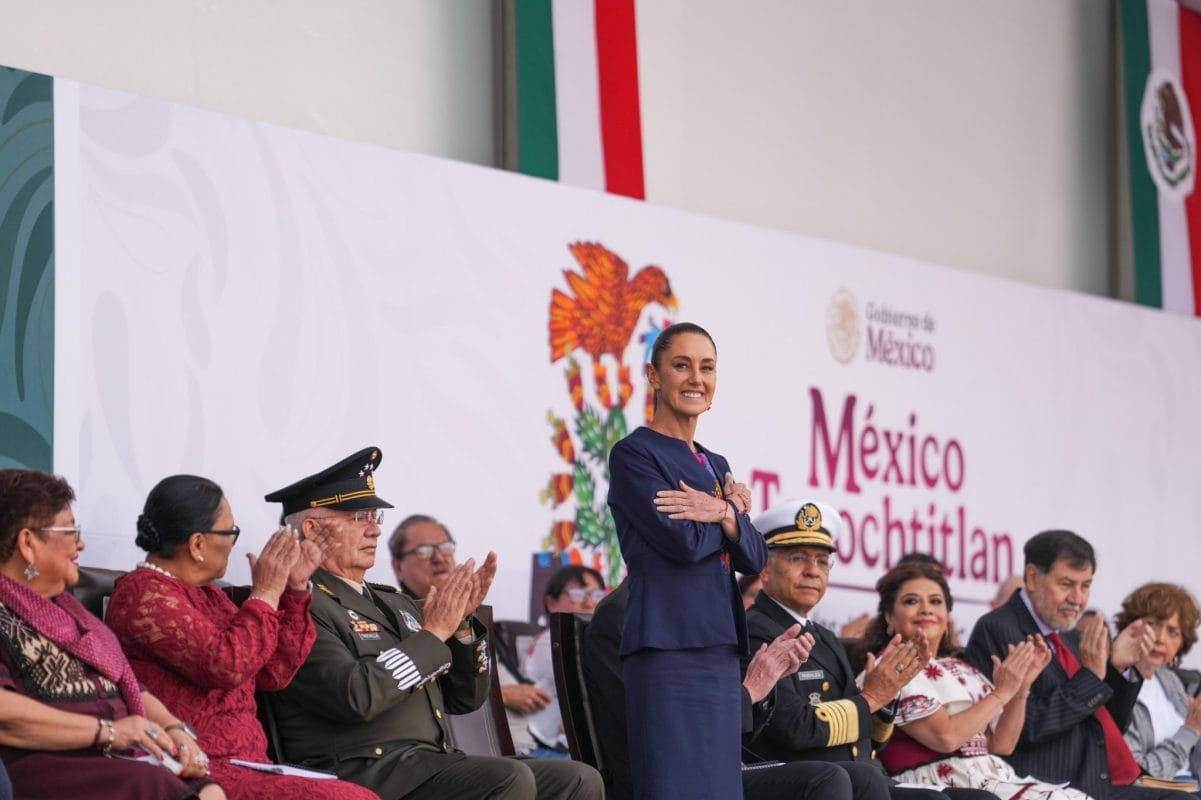 “México no nació con los españoles”: Sheinbaum conmemora 700 años de Tenochtitlan