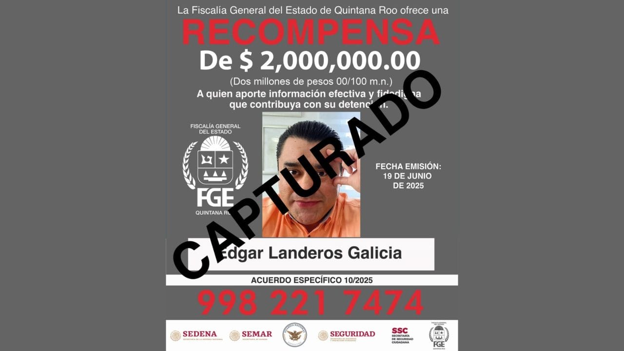 Cancún: capturan a psiquiatra por el que se ofrecían dos millones de recompensa