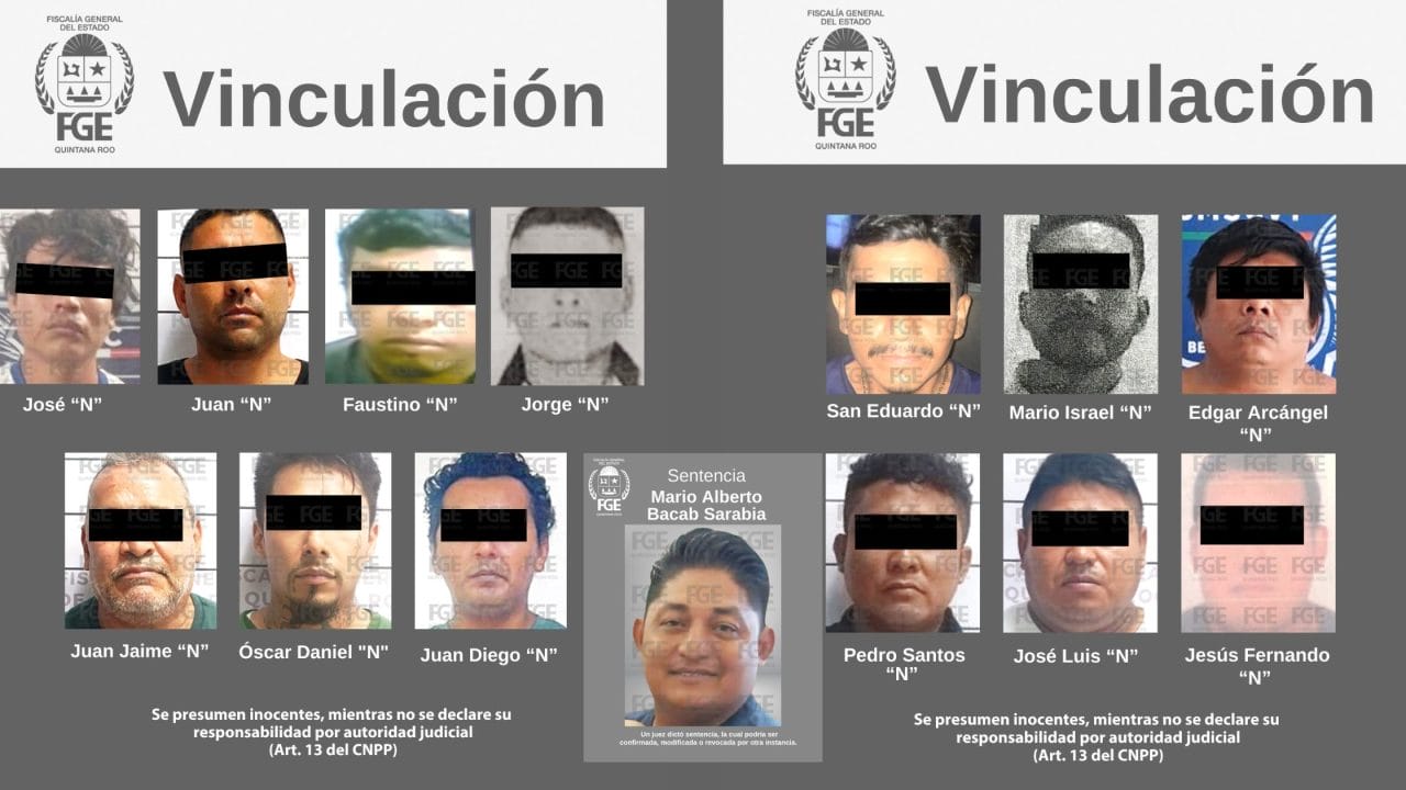 Dictan prisión y vinculan a 14 hombres por violencia familiar y de género en Quintana Roo