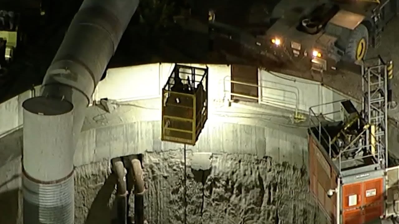 Milagro en L.A.: 31 obreros escapan de un túnel colapsado