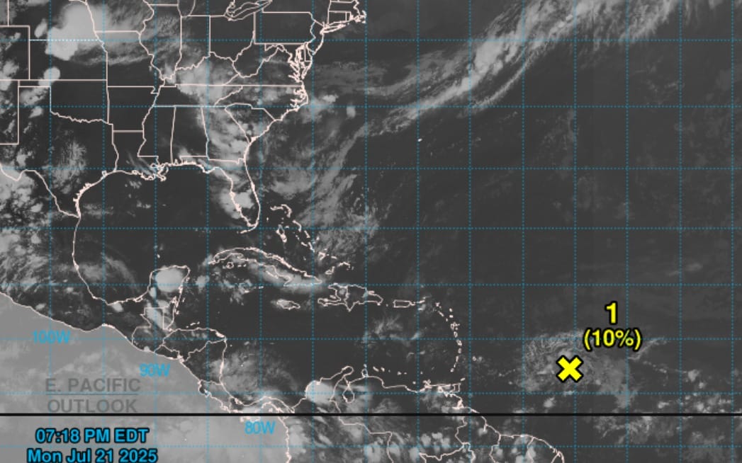 Disminuyen al 10% las probabilidades de ciclón en el Atlántico