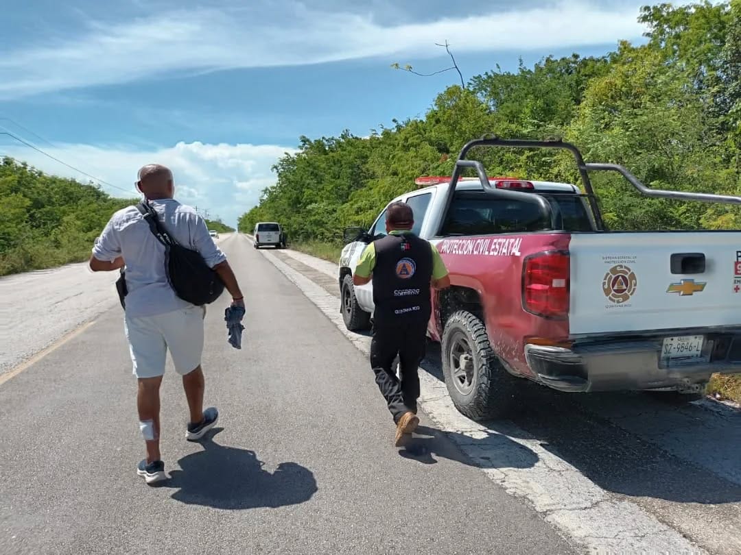 Reabren circulación en Mahahual tras protesta por desalojos 