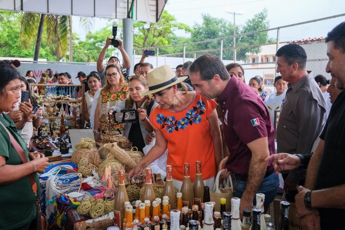 Productores mayas exhiben lo mejor del sur en el Mercado de Prosperidad Compartida