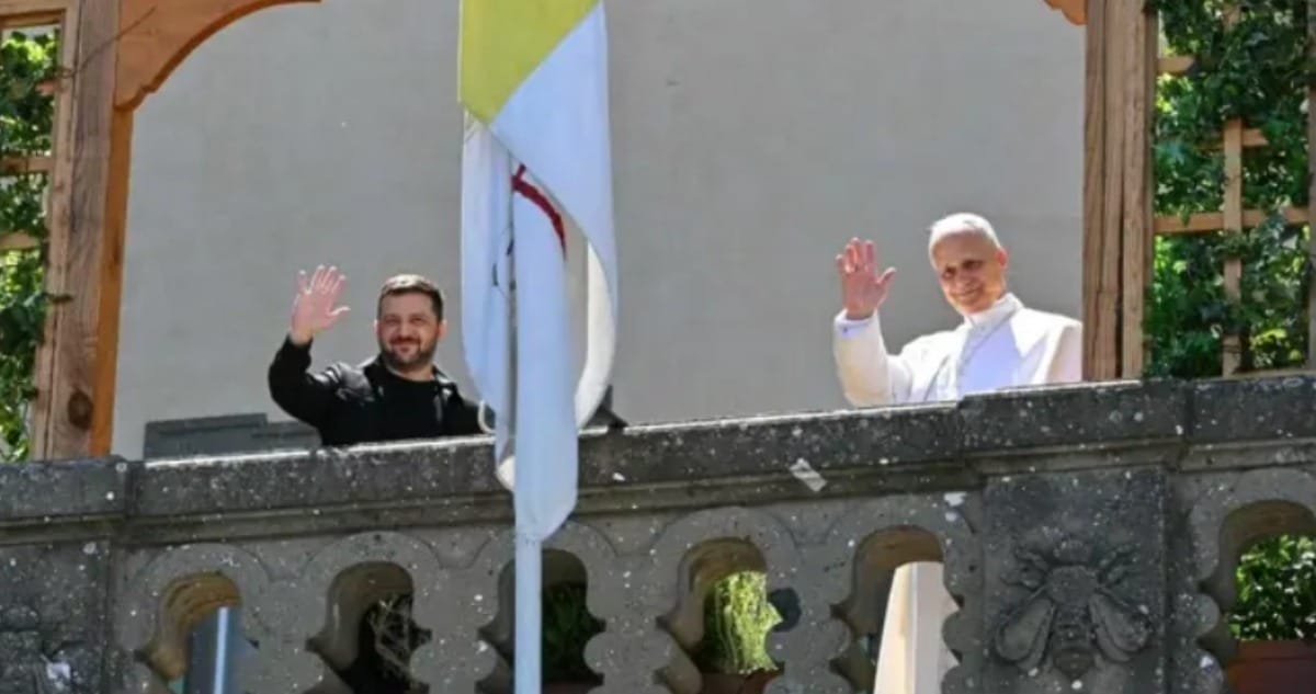 Papa_leon_recibe_a_Zelenski El Papa recibe a Zelenski y ofrece el Vaticano para negociar la paz