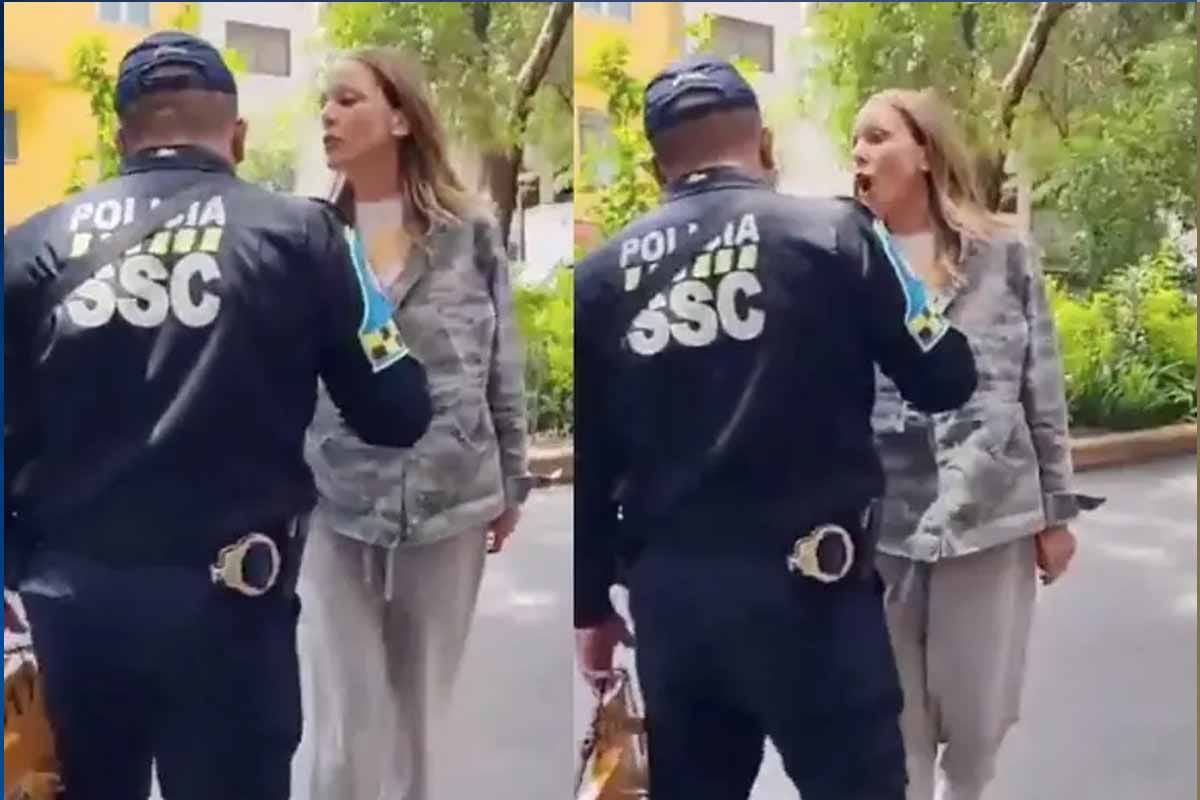 “Pinche negro”: gringa insulta a policía en CDMX y redes estallan