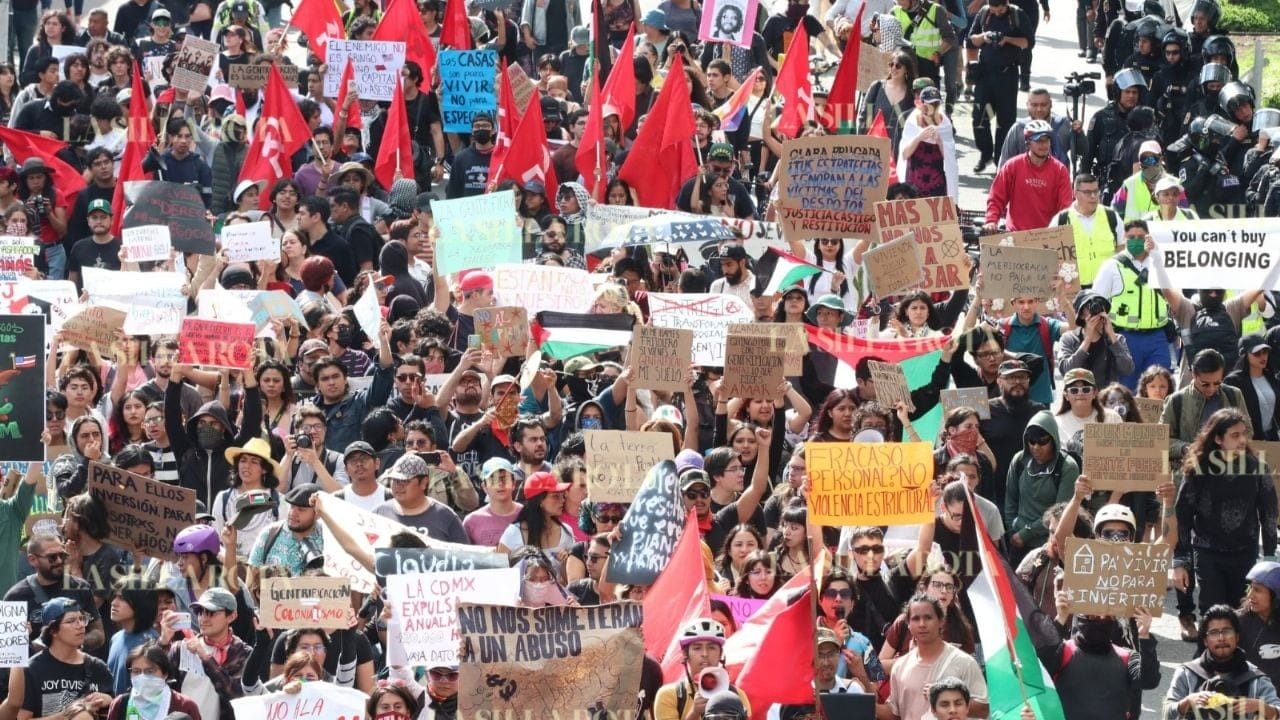 Protesta contra gentrificación desafía al gobierno de la CDMX