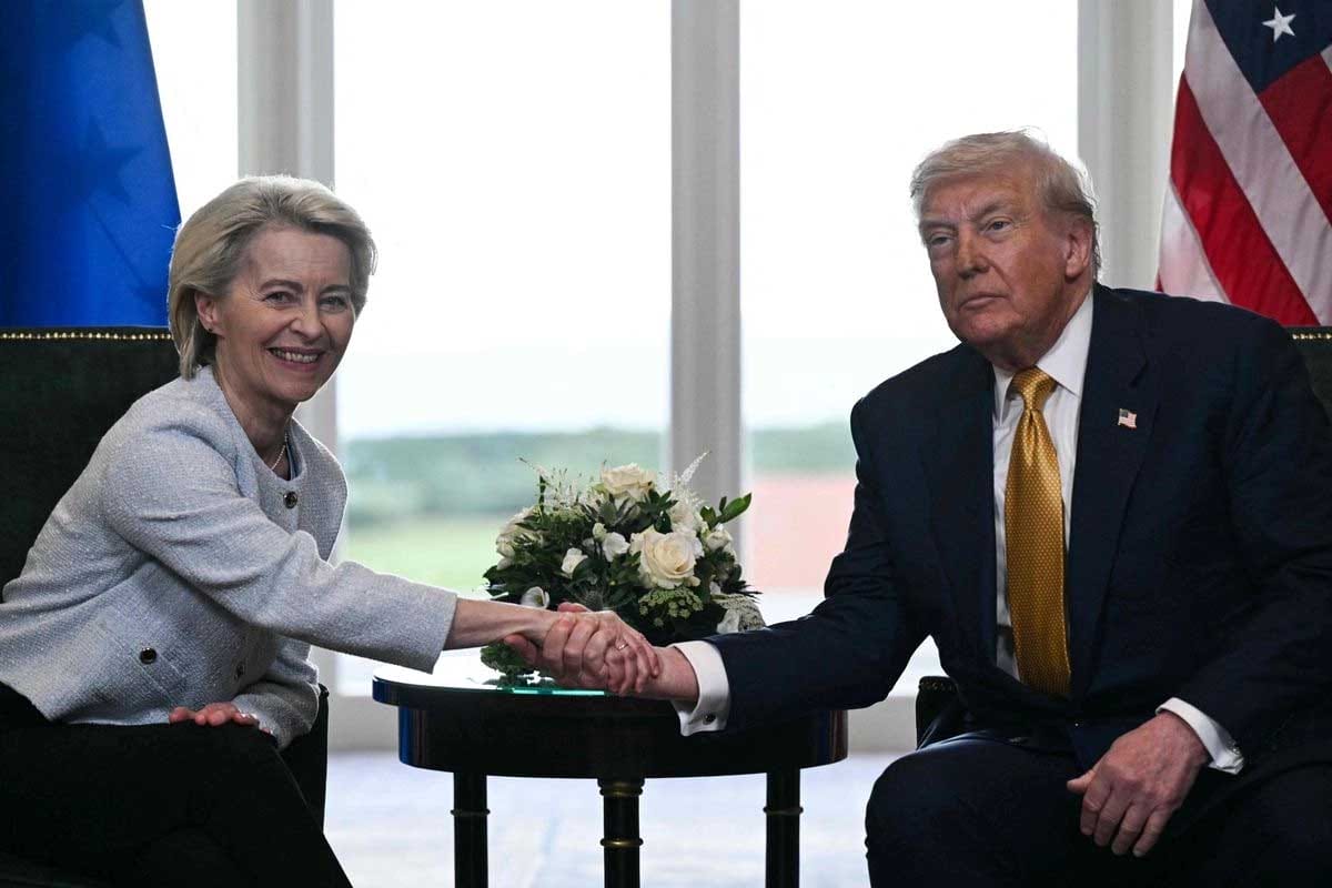 Trump y Von der Leyen sellan pacto clave y frenan aranceles del 30%