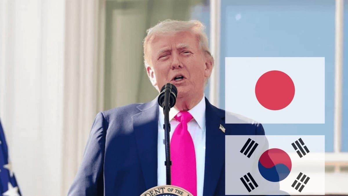 Guerra Comercial 2.0: Trump Impone Arancel del 25% a Japón y Seúl