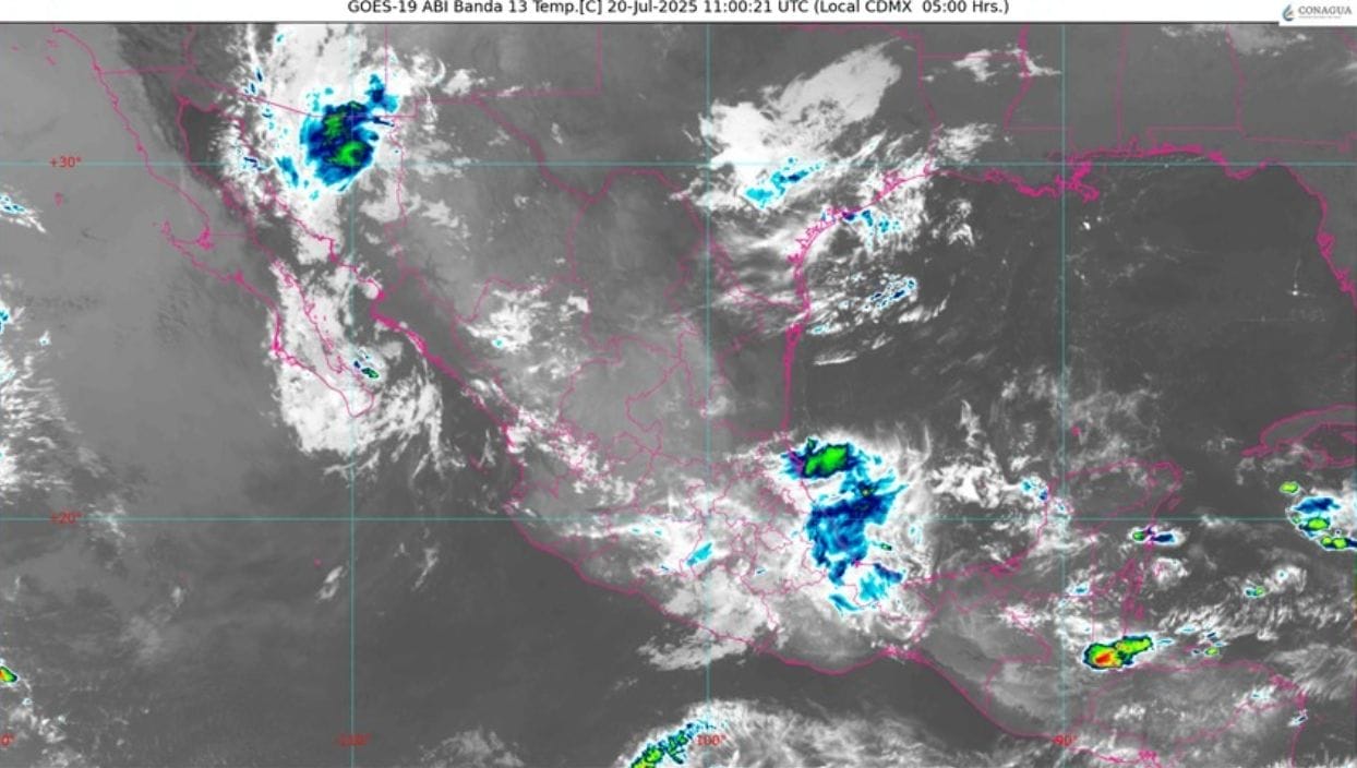 Alerta Clima: Lluvias fuertes y chubascos azotarán gran parte de México hoy