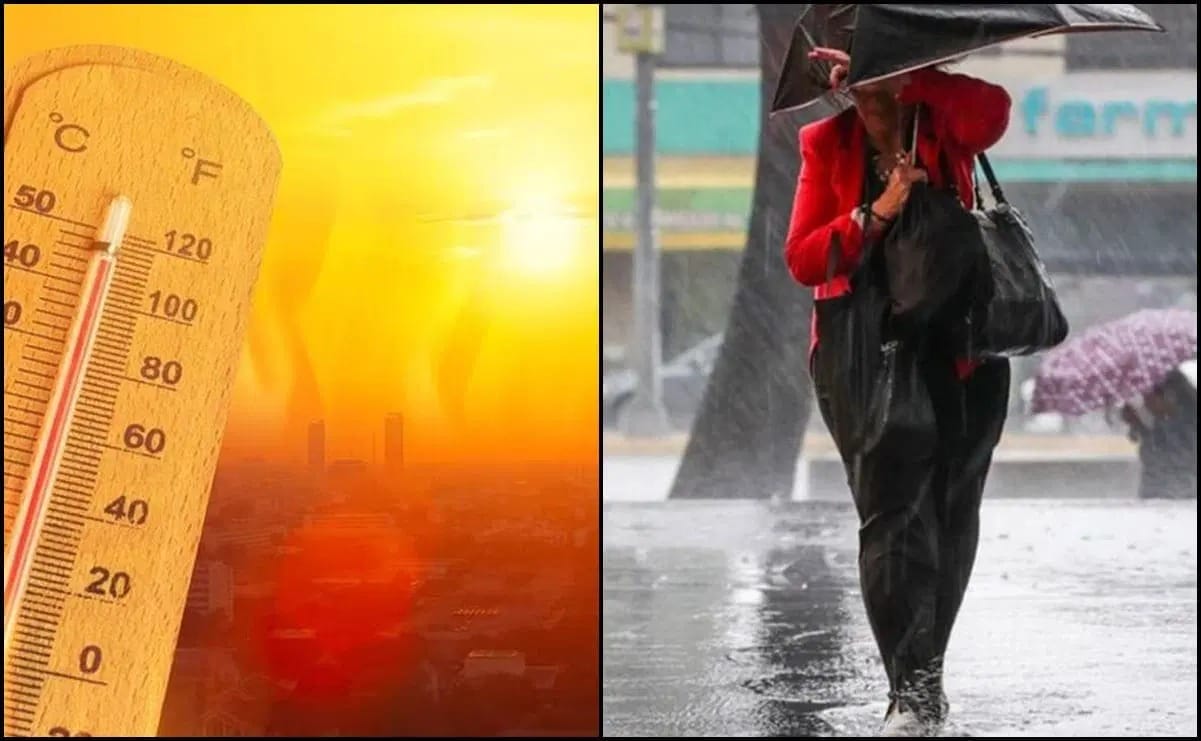 Alerta meteorológica: lluvias intensas y calor de más de 45 °C en México