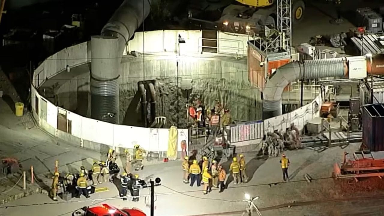 colapso_de_tunel_en_Los_angeles Escape milagroso: Sobreviven a colapso de túnel en Los Ángeles