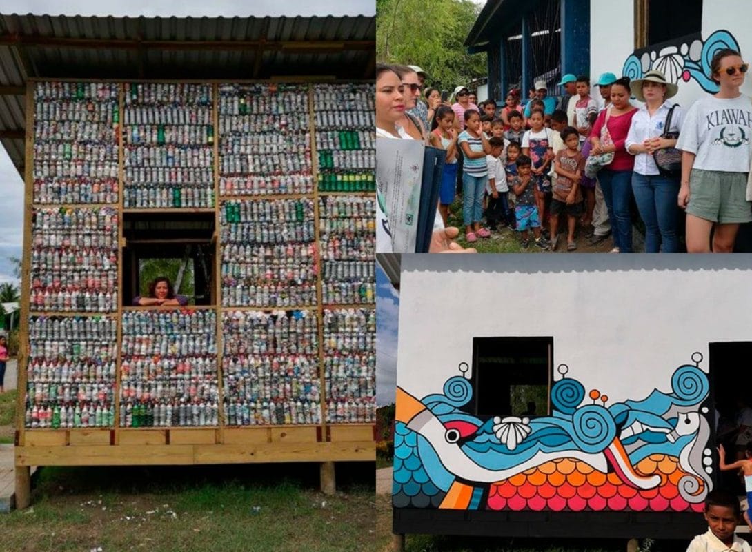 Escuelas de botellas: la solución que educa y limpia el planeta
