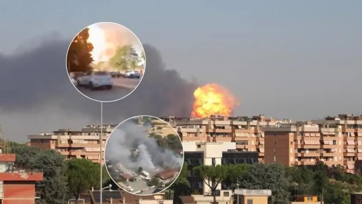 Pánico en Roma: Fuerte explosión en gasolinera deja 30 heridos