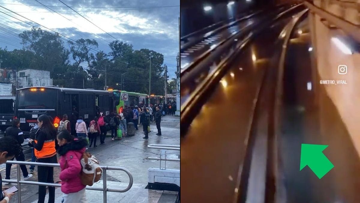 lluvias_afectaciones_linea_8_metro_cdmx CDMX Inundada: Caos Total por Cierre de la Línea 8 del Metro