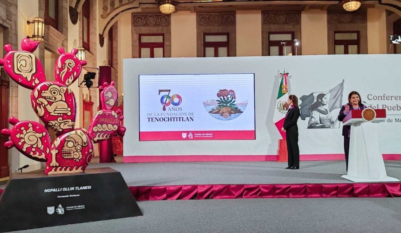 Zócalo será epicentro de festejo por 700 años de Tenochtitlán