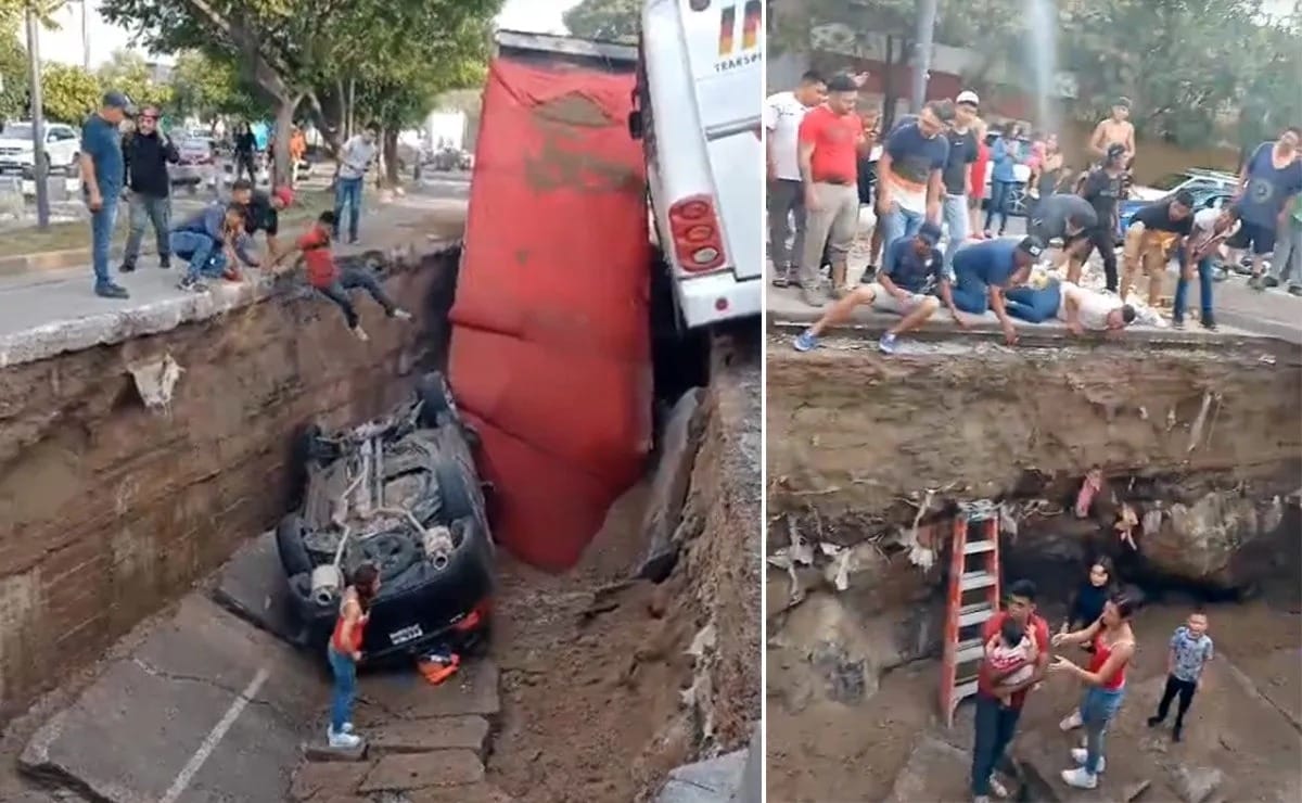 Socavón en Malecón: Indagan colapso de colector; SIAPA en la mira