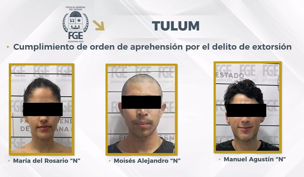 Capturan en Tulum a tres extorsionadores que incendiaron un bar por venganza