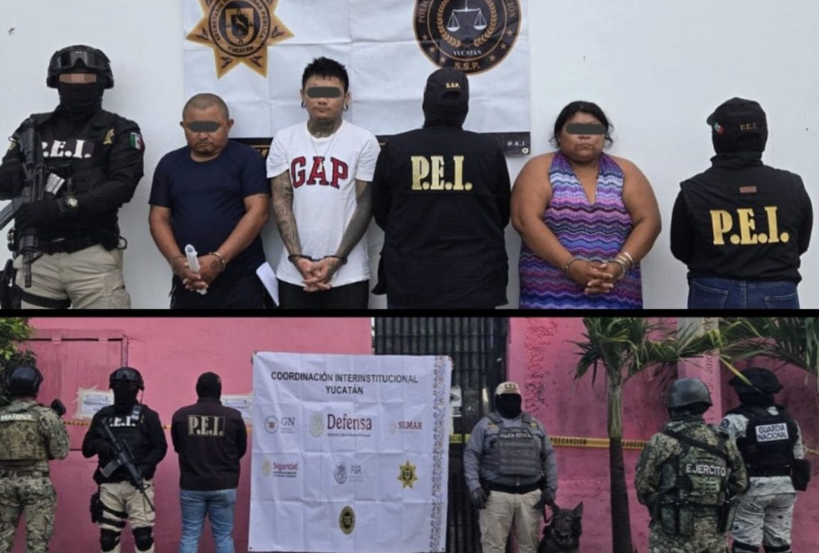 Cae familia por narcomenudeo al sur de Mérida