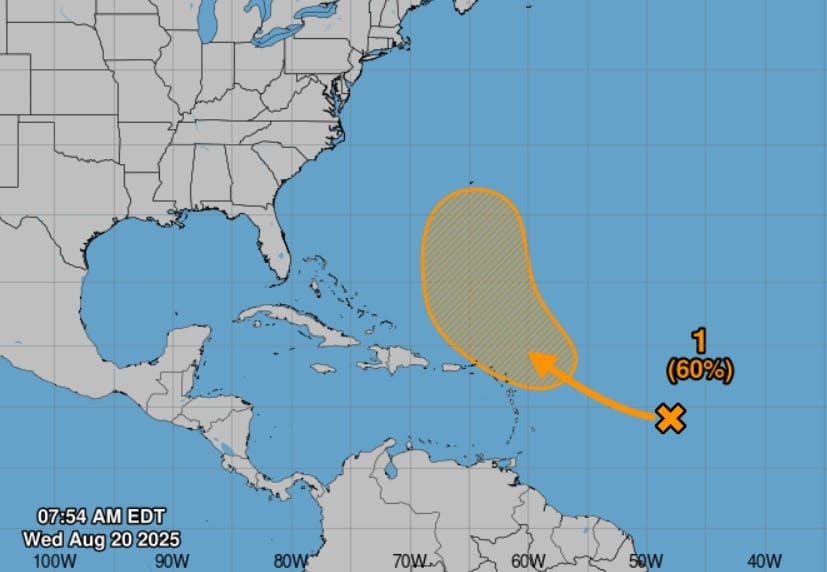 Onda tropical en el Atlántico podría fortalecerse, pero alejándose del Caribe